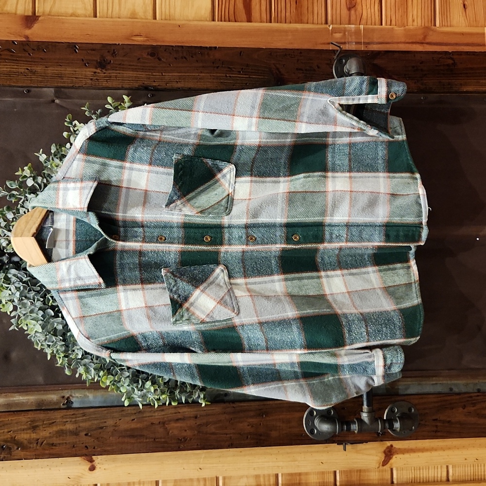 Vintage Big Mac Green Flannel XL Shirt